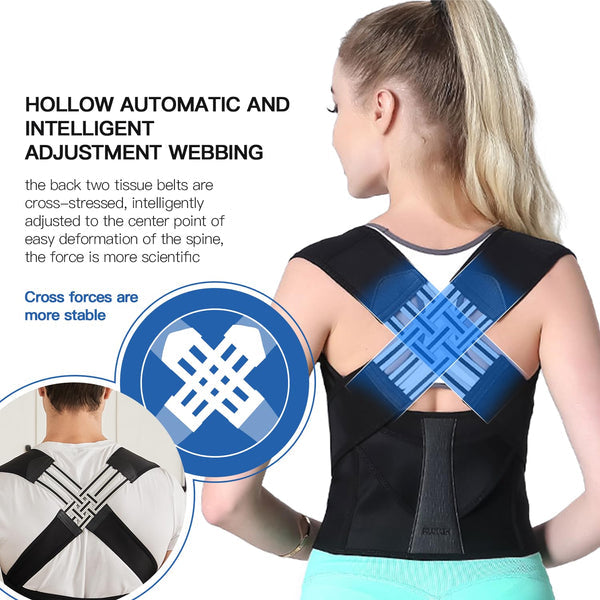Posture Corrector Adjustable Back Brace Straightener Shoulder Support –  Nordic Abode